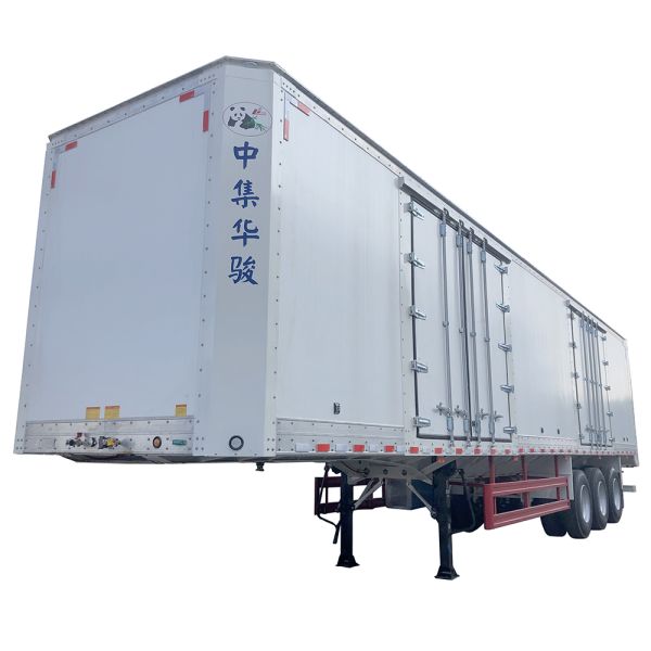 JOST Landing Gear Van Type Trailer Box Trailer 70CBM Semi Trailer for B2B Customers