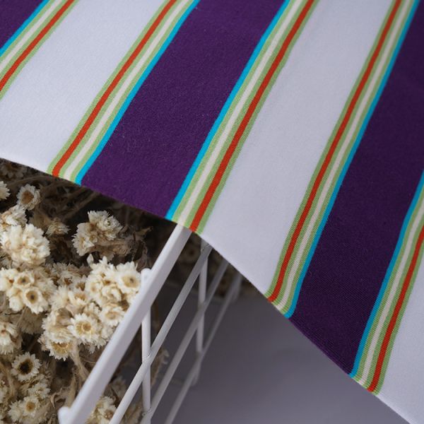 Tissu de coton rayé sain et résistant pour le t-shirt