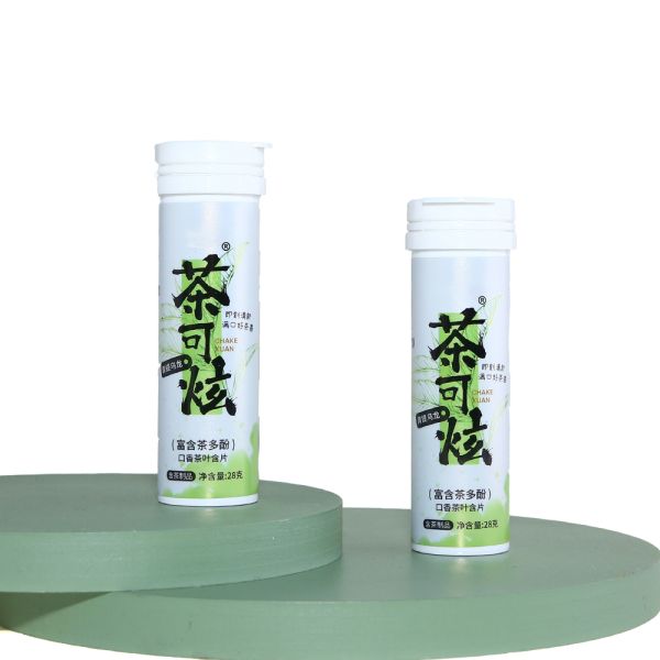 Sugar Free Xylitol Green Tea Oolong Black Tea Flavor Hard Candy Pressed Tablet Candies