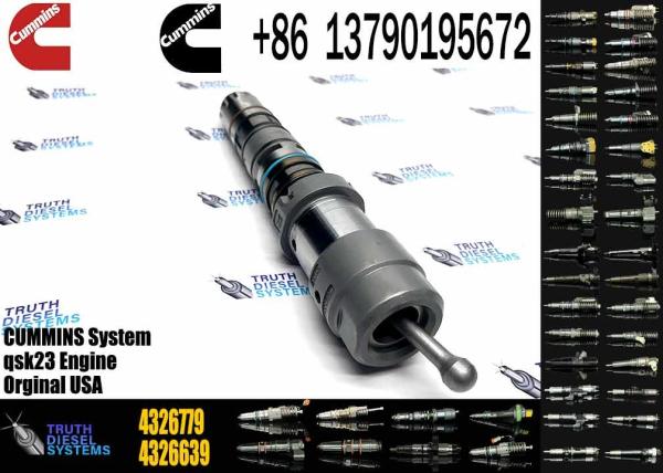 Auténtico camión de descarga de maquinaria de ingeniería inyector de combustible 4326639 4954801 4921360 4088430 para K78 QSK78 Motor