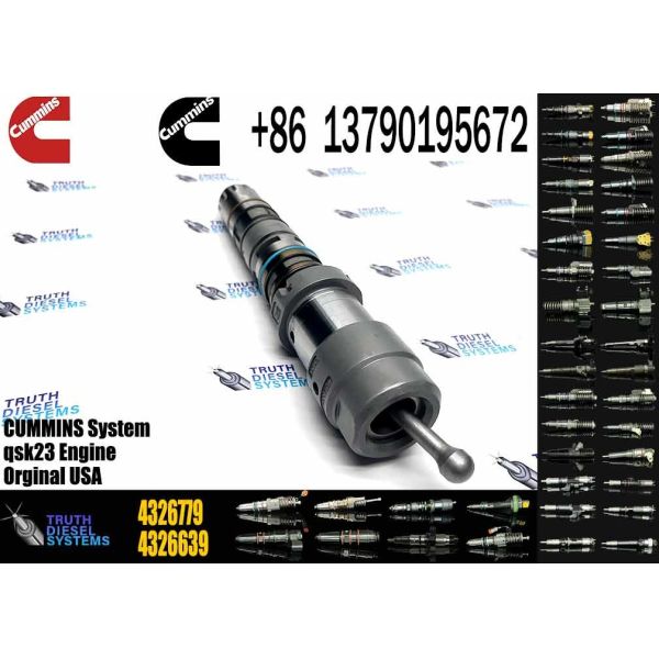 Auténtico camión de descarga de maquinaria de ingeniería inyector de combustible 4326639 4954801 4921360 4088430 para K78 QSK78 Motor