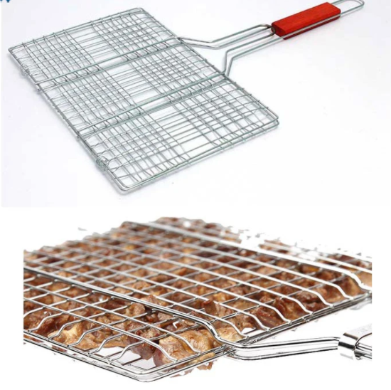 Нержавеющая сталь 316 Барбекю Грилл сетка корзина для жарки рыбы