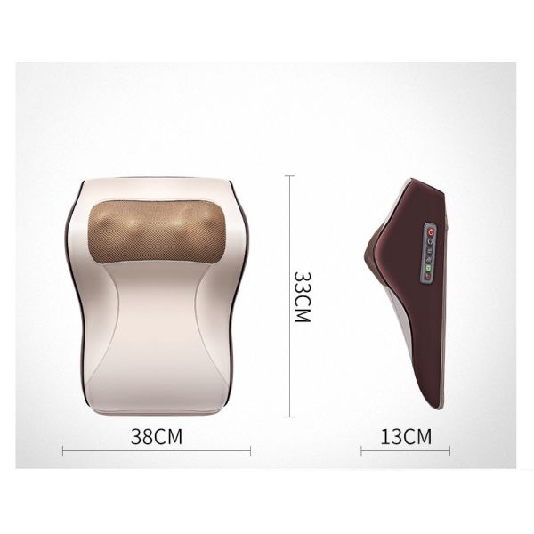 Light Brown Electric Back Massager Gross Weight 1.5KG With 16 Massage Balls