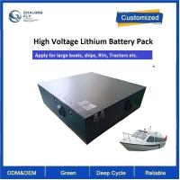 LiFePO4 Barco Elétrico Navio Trator Bateria de Lítio Prismático Íon de Lítio LFP IP67 320V 80AH 100AH 200AH
