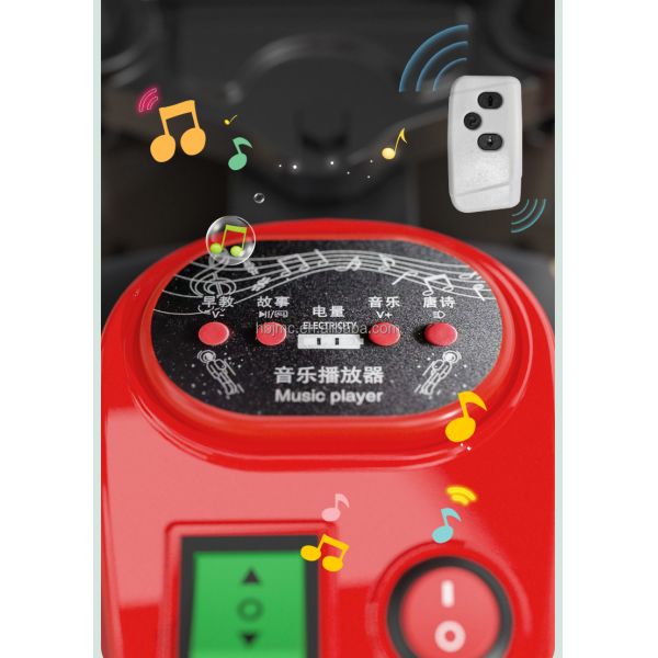 77*75*85 Rosa vert rouge jaune moto électrique pour enfants avec mode simple/double