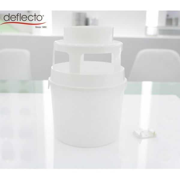 Indoor Dryer Vent Kit 4 Inch Flexible Air Duct White Lint Trap Bucket 4'' Hose Clip