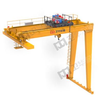 Customized 15 Ton 10 Ton Double Girder Semi Gantry Crane BMG Type