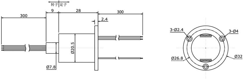 Compact Customized Capsule Slip Rings For Robotics / Mechanical