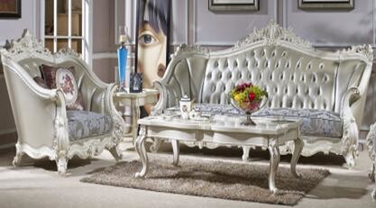 Living Room Luxury Classic French Furniture Living Color Solid Wood Frame