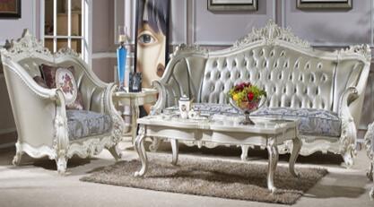 Living Room Luxury Classic French Furniture Living Color Solid Wood Frame