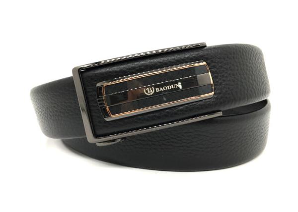 OEM Men Cowhide Genuine Leather Belt Automatic Buckle Ratchet