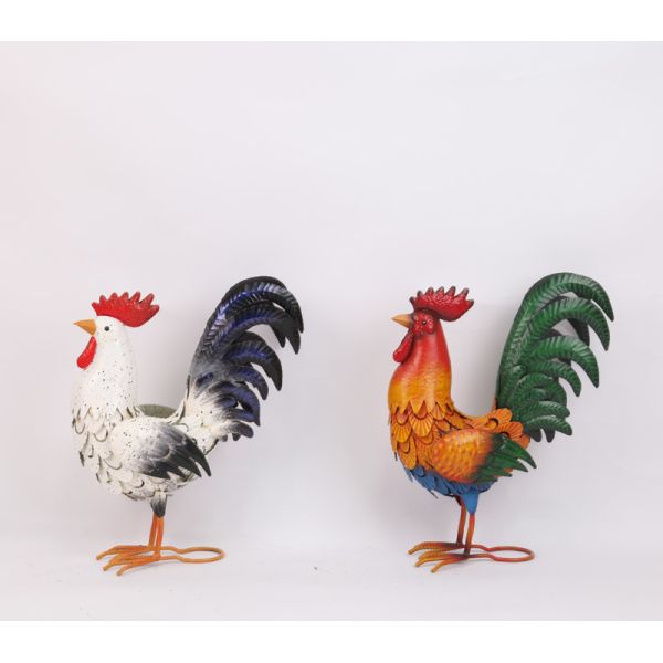 Nature Inspired Rooster Metal Garden Ornament