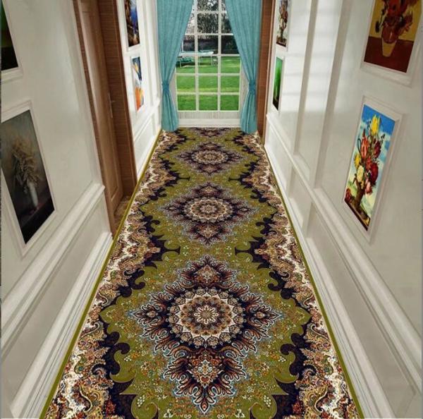 European Classical Style Large Commercial Floor Mat Hotel Entrance Corridor Stairway Mat