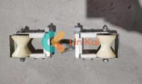 2KN Double poulie remplacement rouleau pour les opérations de cordonnage OPGW Longue durée de vie