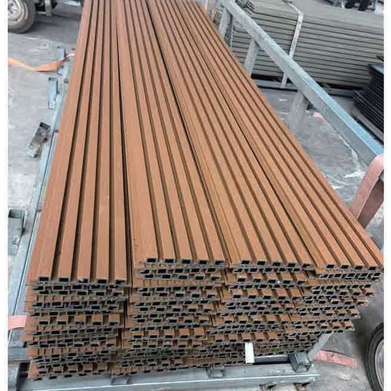 Fire Retardant Eco Wood Wall Panel, Textured Finish WPC Decorative Wall Panel OEM Logo