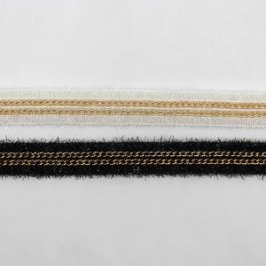 Textile à la maison Ruban métallique de dentelle de crochet de la frange 2cm