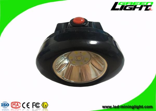Portable 4000lux IP67 water-proof Miners Cap Lamps Cordless With 2.8Ah 3.7v plug-in charging way