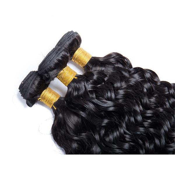 WATER WAVE Cheap Natural  Remy Indian Human Hair Vendor Weave Bundles and wefts