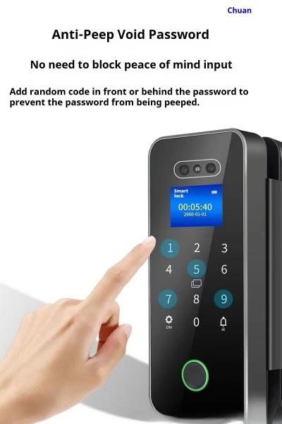 Glass Smart Door Lock Office Glass Door Locks sliding glass door safety lock