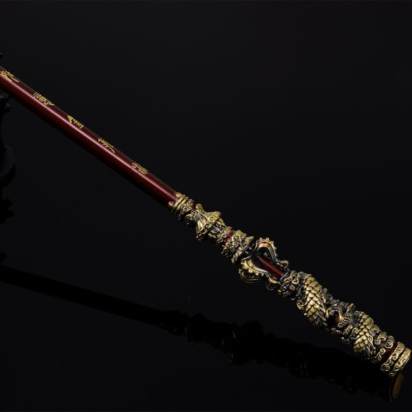 Irregular 35CM Full Metal Craft Monkey King Ruyi Jingu Bang Model for Anniversary