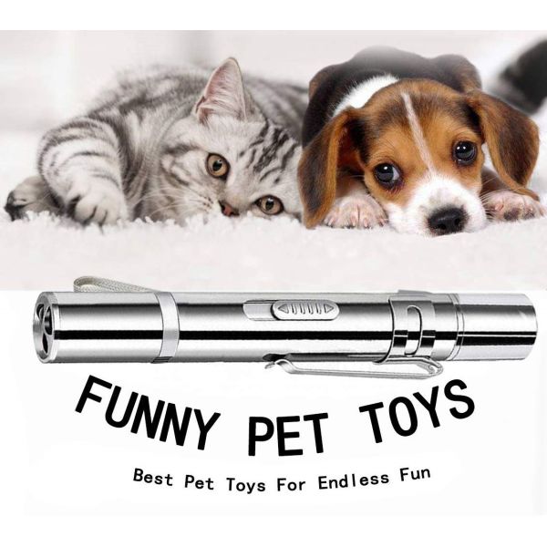 Purple Red White Laser Cat Teaser Interactive Toy Rechargeable Cat Toys