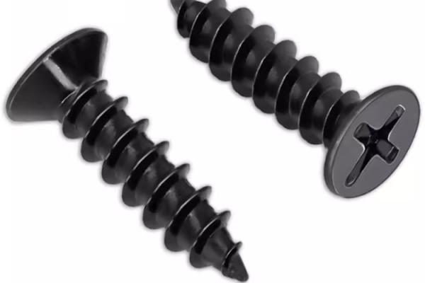 M4 M16 aço carbono para parafusos de escoamento de cabeça plana de classe 4.8 grau 8.8 preto
