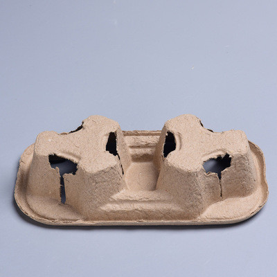 ISO 8oz-32oz Pulp Paper Takeaway Coffee Holder 4 Cup Carrier Tray