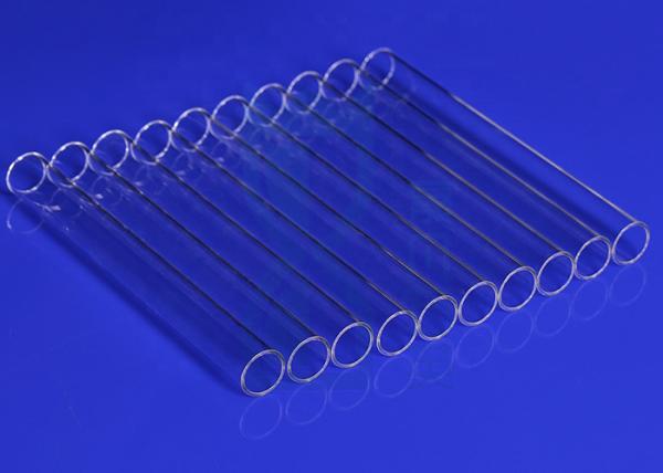 Resistência a altas temperaturas 1100 graus tubo de vidro de quartzo personalizado
