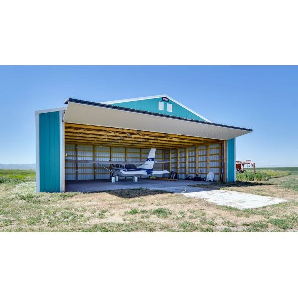 Софистицированная стальная конструкция ангар 5 - 6 метров высота металлический самолет ангар