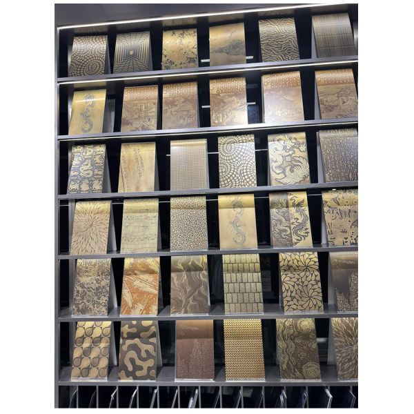 Lámina de acero inoxidable grabada anti-corrosión para fuentes de jardín / fachadas de edificios