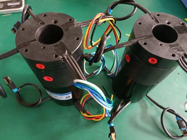 6 Channels Low Torque Hybrid Slip Ring Transferring HF USB And Ethernet Signal