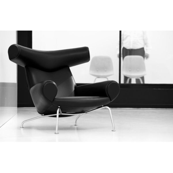 Ox Chair with Ottoman Designer Chair Leather Office walk Chair Recliner