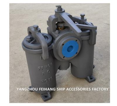 Duplex Oil Strainer 5k-40a JIS F7208 ( H Type ) Body Cast Iron Filter Cartridge Stainless Steel