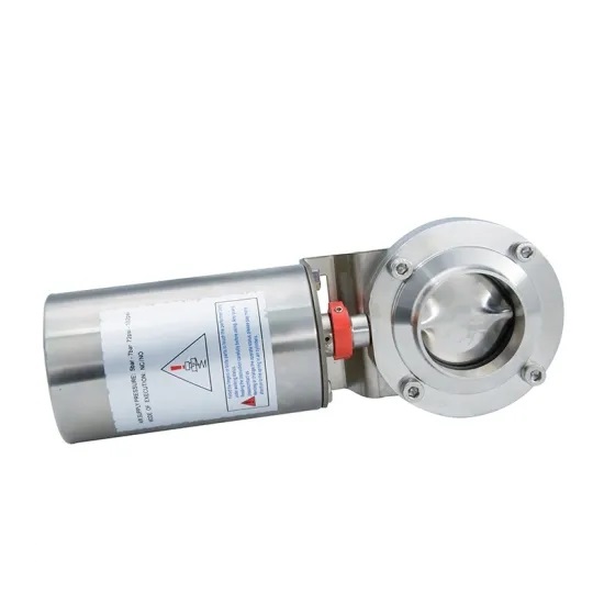 Stainless Steel Pneumatic 12'' Hygienic Butterfly Valves