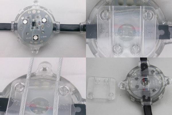 A instalação 45mm RGB claro IC SM16716 do fio de aço Waterproof IP67