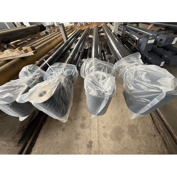 8000mm Stroke Hard Chrome Plated Steel Hydraulic Telescoping Cylinder With Flange