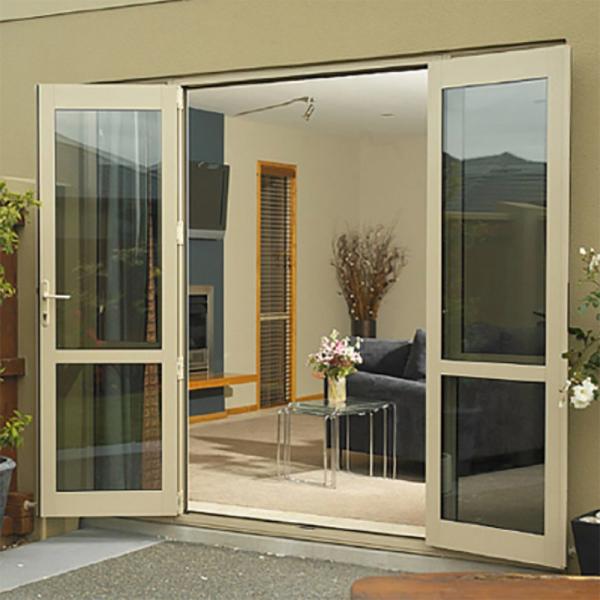 35dB Sound Insulation Finished Thermal Break Aluminum Glass Casement Door High Impact