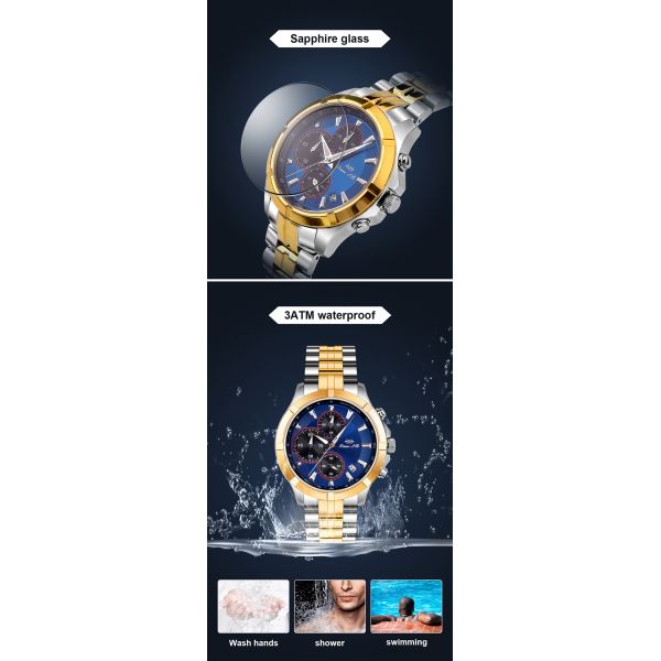 Движение наручных часов 20mm Япония кварца сапфирового стекла для людей