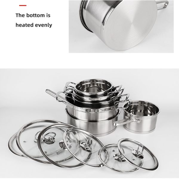 Best Selling Kitchen Non Stick Cookware Set Cooking Pot Set With Ss Handle