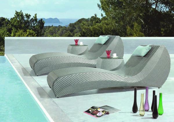Outdoor chaise lounge chair-3005