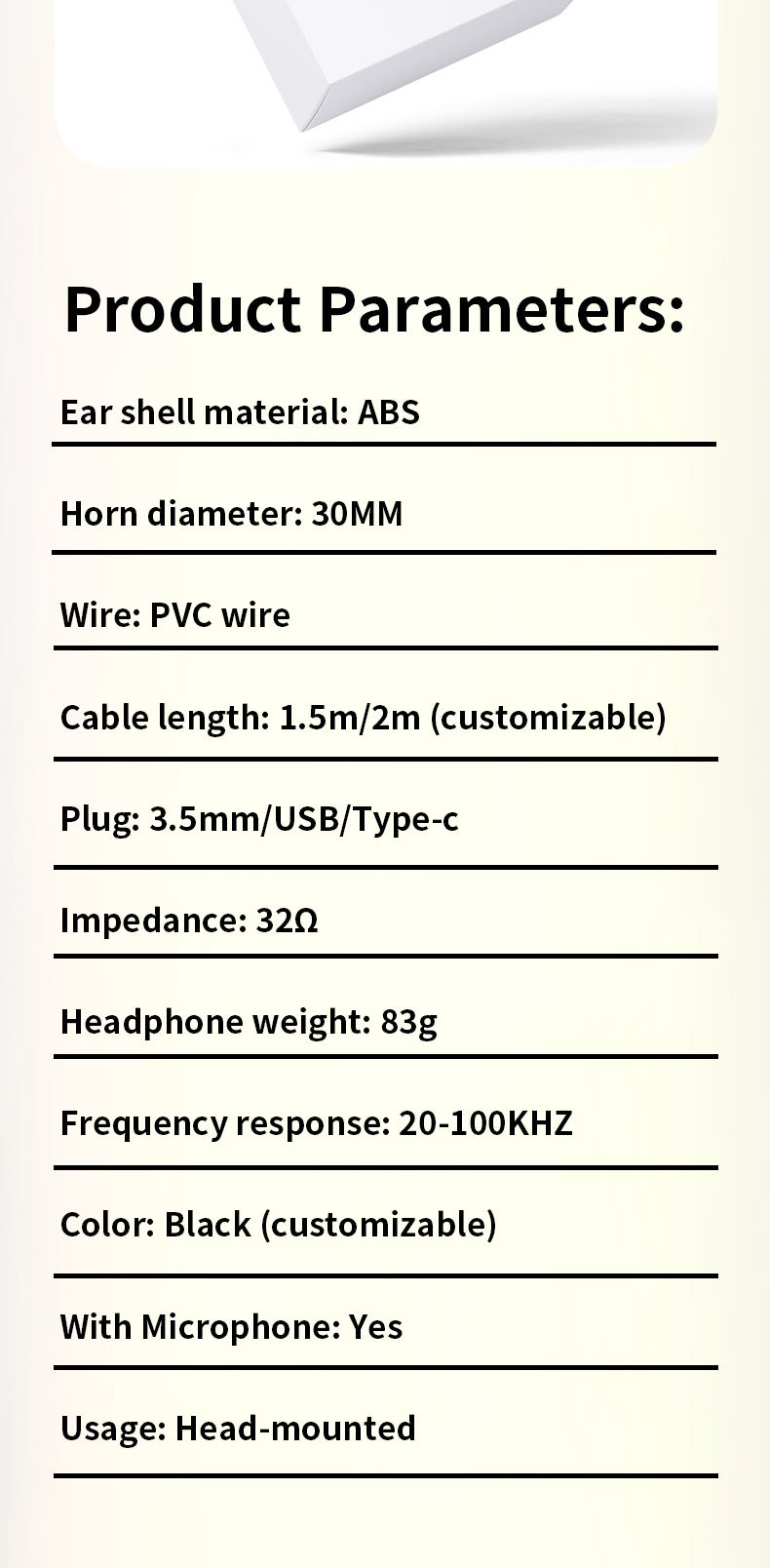JTY-0123 Colorful Wired Head Mounted Telephone Headphones with Foldable Microphone Lightweight Online Learning Office Headphones Support Logo Color Plug OEM/ODM Private Model Customization