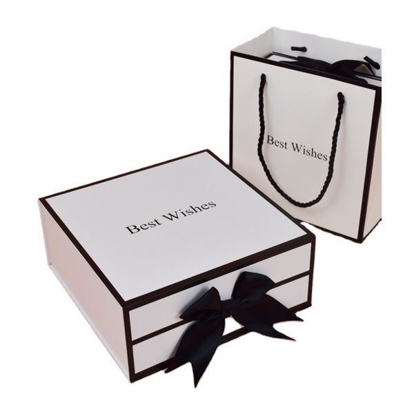 Цветочный ожерелье ювелирные украшения галстук бумажный ключик магнитный подарочный ящик с ленточной коробкой