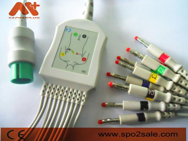 Spacelabs Compatible Direct Connect EKG Cable For Spacelabs 90367, 90369, 90496, 91496, Ultraview