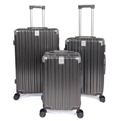 Juego de maletas rígidas de 3 piezas con ruedas giratorias, maletas rígidas de 20/24/28 pulgadas, cerradura TSA, carga USB, portavasos, bolsa de maquillaje para hombres y mujeres, equipaje rígido de ABS
