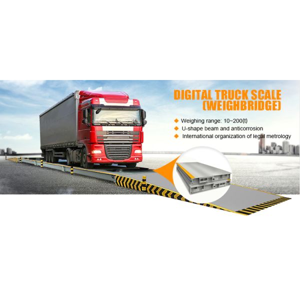 Heavy Duty 50kg Accuracy 100 Ton Digital Weighing Scales To Weigh Trucks