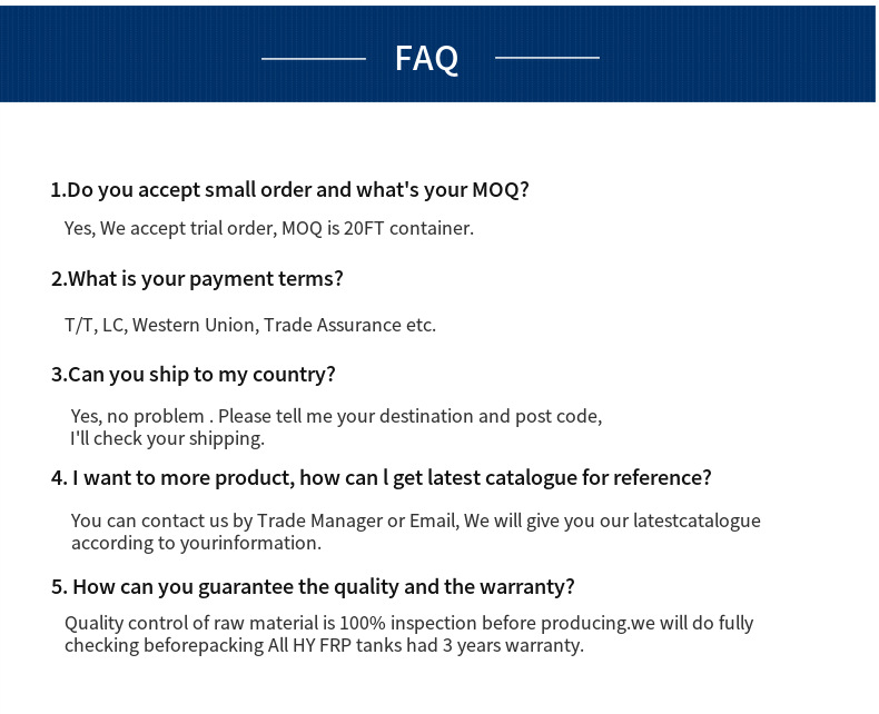 Голубой фильтрационный чан сосуда под давлением сопротивления FRP алкалиа