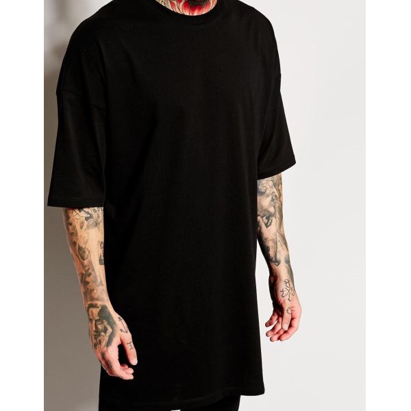 Wholesale tshirt blank tall tee in bulk long t shirt for hot sale