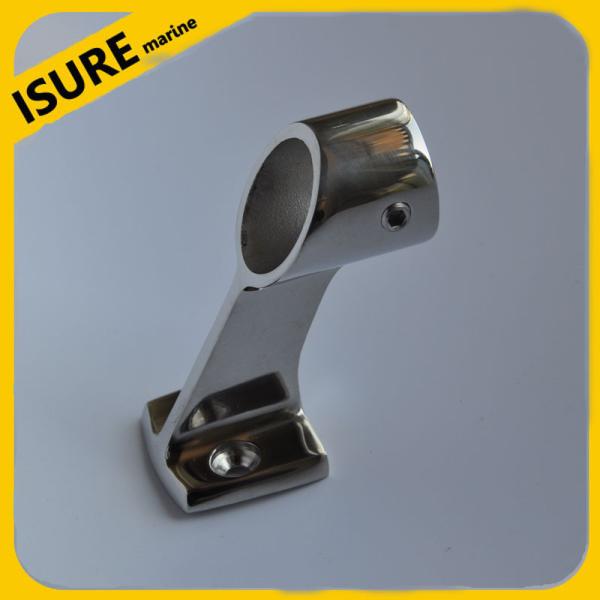 Marine stainelss steel Center 60 degree hand rail stanchion with narrow base