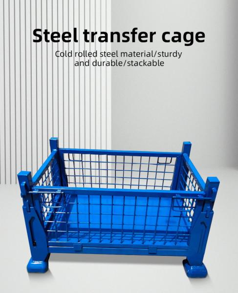 High Capacity Steel Storage Cage Warehouse Industrial Heavy Duty Metal Storage Boxes