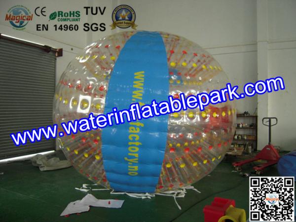 Rolling Human Zorb Ball Rental For Inflatable Aqua Park , Water Polo Ball